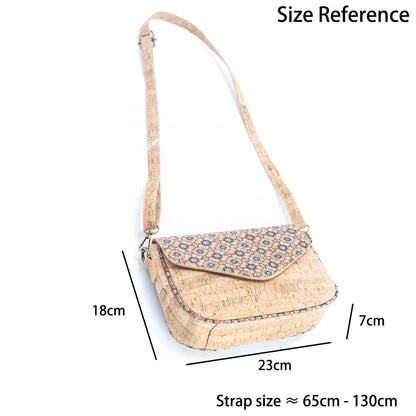 Cork Summer Pattern Printed Women's Crossbody Bag