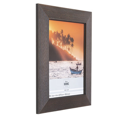 Darice® Frame: Wood, Brown/Black, 11 x 14 inches