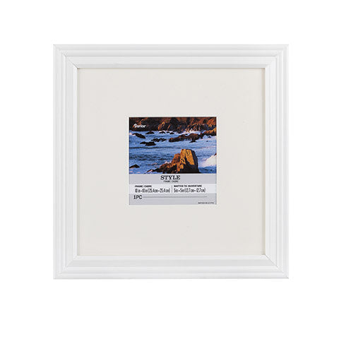 10 x 10 Picture Frame: White, 12.01 x 12 inches