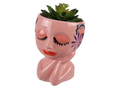 Flirty Face Planter Bisqueware