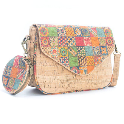 Cork Summer Pattern Printed Women's Crossbody Bag