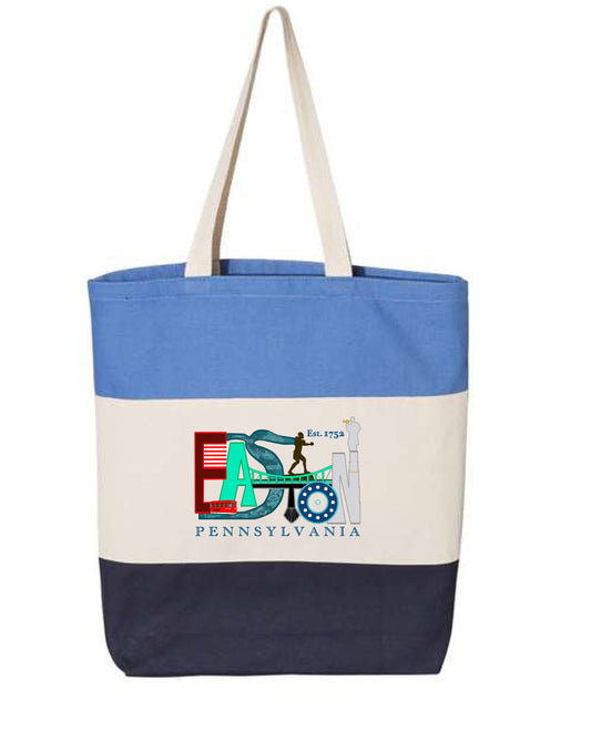 Discover Easton Tote - Q-Tees  11 L Tri-Color Tote