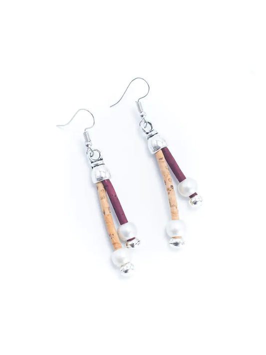 Dual cork earrings