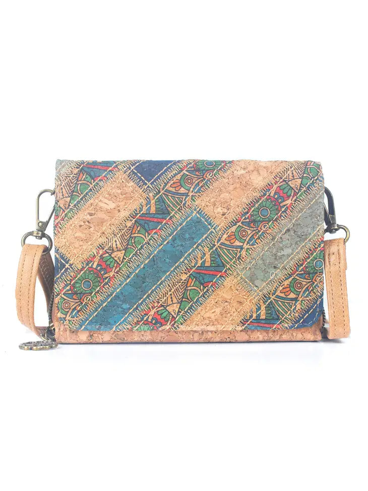 Natural Cork Crossbody Wallet