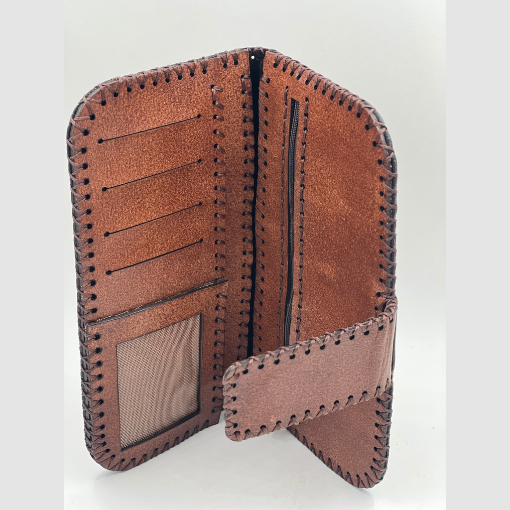 Genuine Leather Women Flap Wallet - Easton Bridge