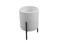 Small Cylinder Planter w/ Stand Bisqueware