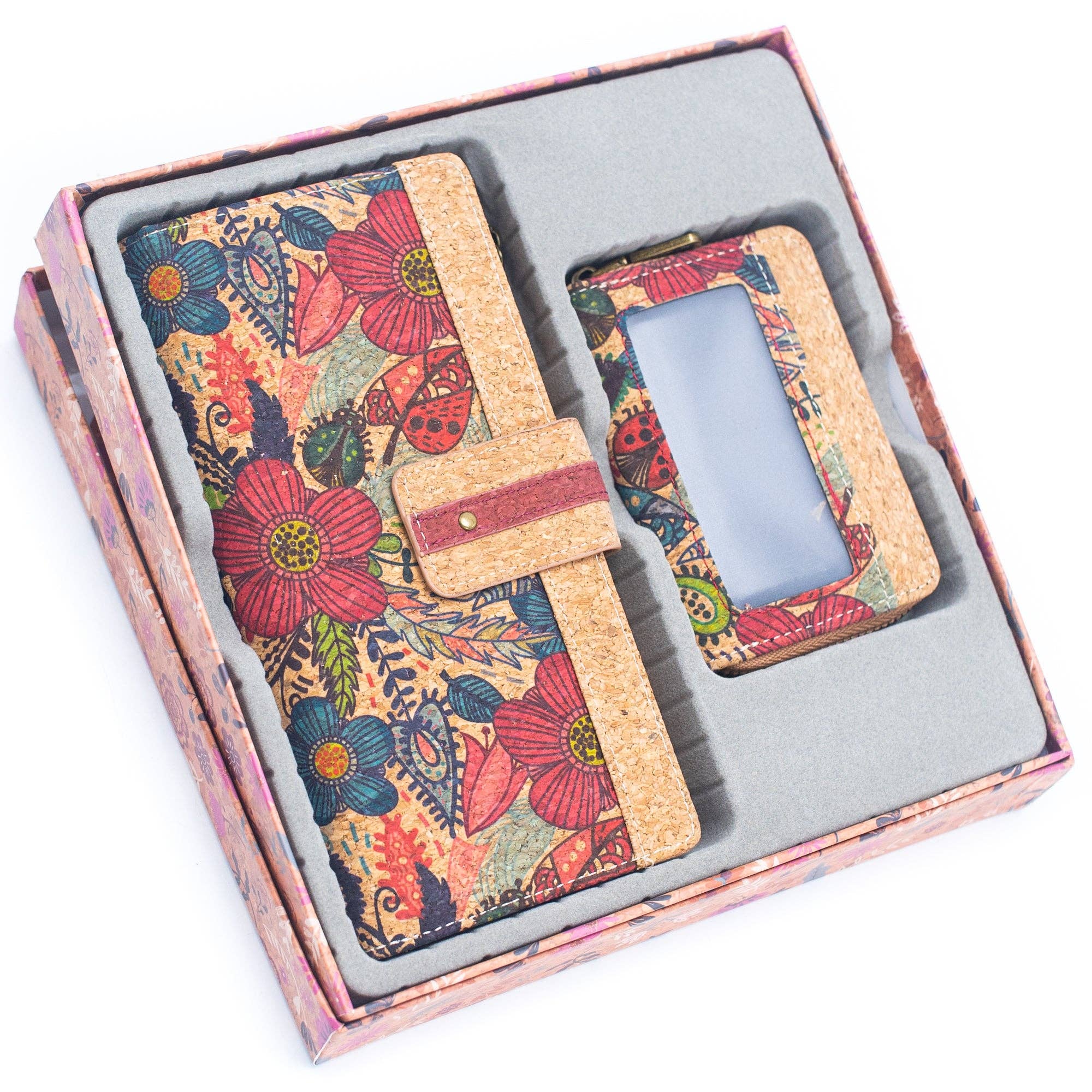 Gift Boxed Set Cork card purse wallet - MBC