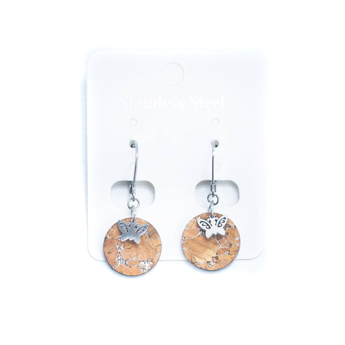 Butterfly Cork Dangler Earrings