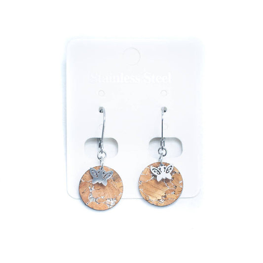 Butterfly Cork Dangler Earrings