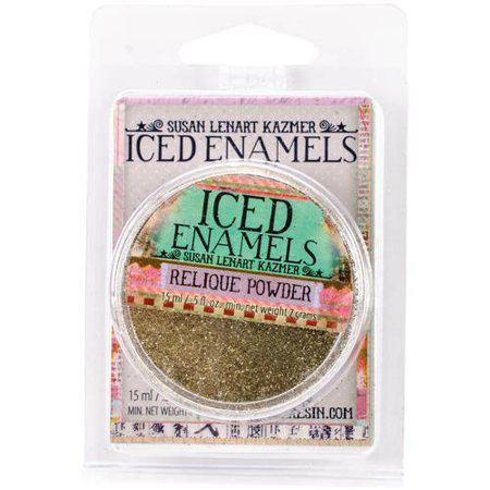 Iced Enamels Relique Powder .5oz Glitz Copper