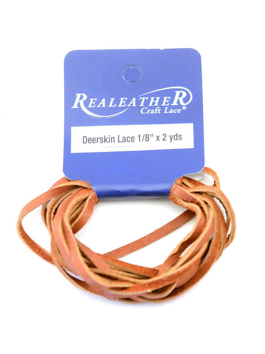 Realeather Crafts Deerskin Lace .125"X2yd Packaged