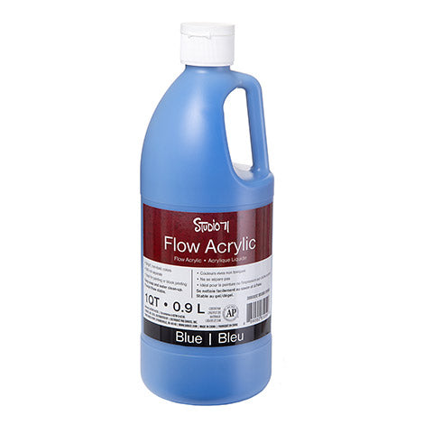 Studio 71 Flow Acrylic Paint: Blue, 32 oz