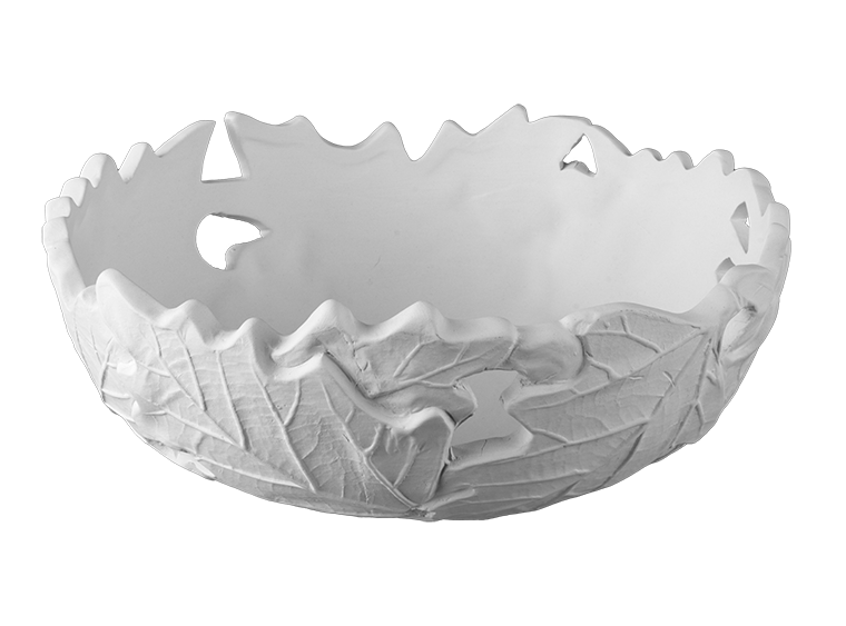 Leafy Cutout Bowl Bisqueware