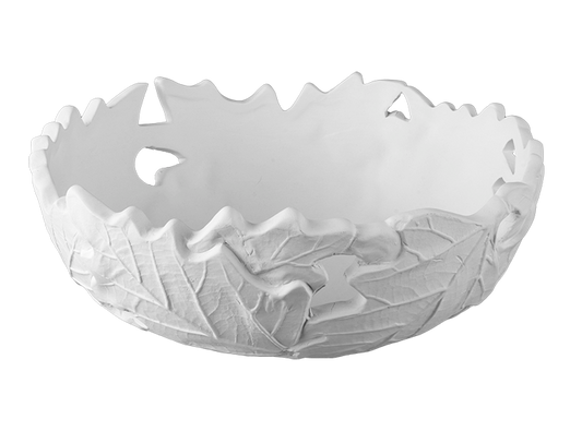 Leafy Cutout Bowl Bisqueware