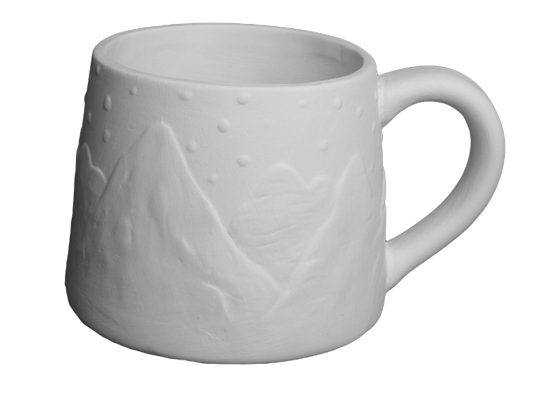 Snow Capped Mug Bisqueware