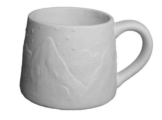 Snow Capped Mug Bisqueware