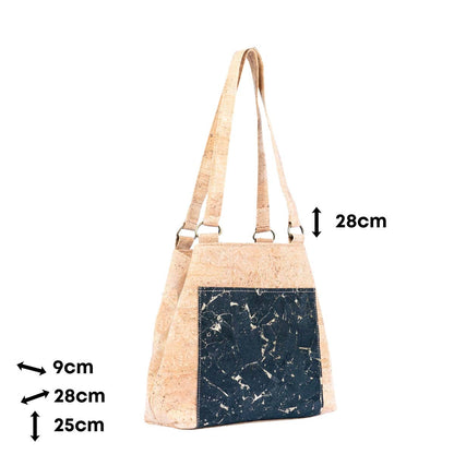 Cork Women's Tote Bag with Front Pocket