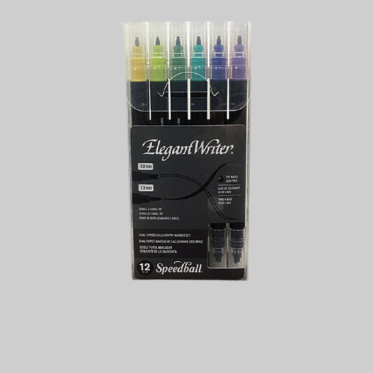 Speedball ELEGANT WRITER DUAL TIPPED CALLIGRAPHY MARKER SET