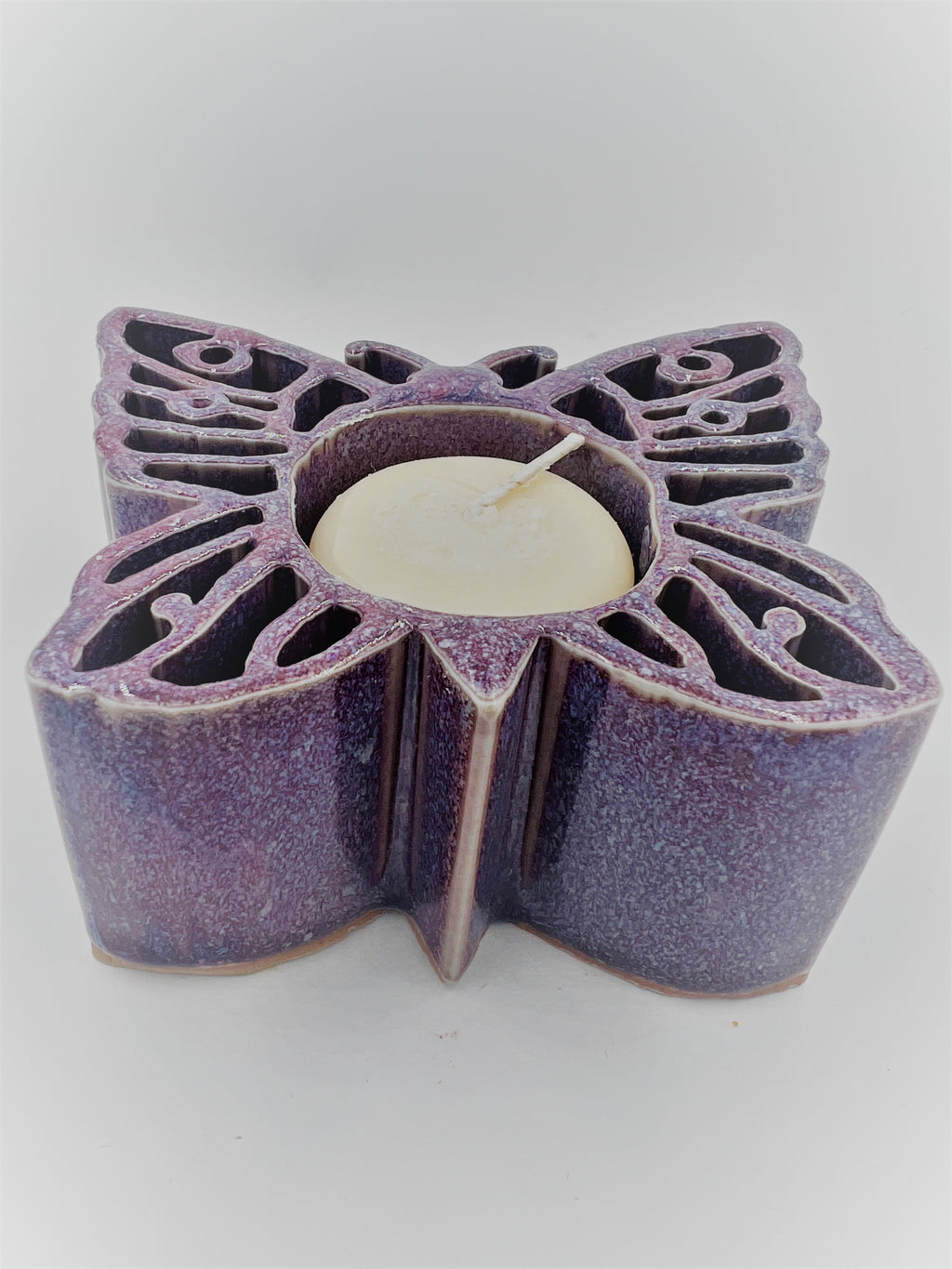 Butterfly CandlePot - Stoneware Bay Pottery