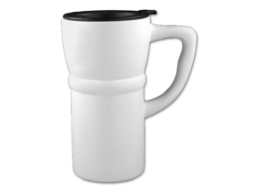 Banded Travel Mug Bisqueware