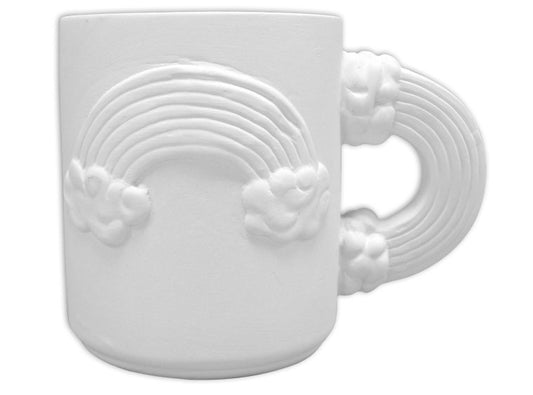Triple Rainbow Mug Bisqueware