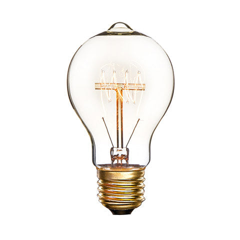 Edison Bulb: 40 with 120V, 2.34 x 4.25 inches