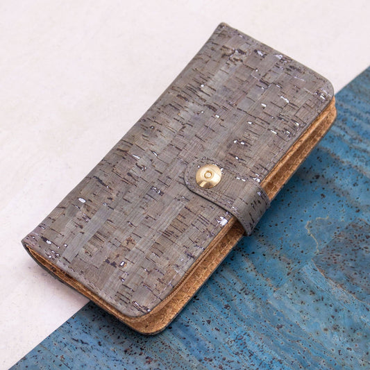 Shimmer Cork Wallet with Magnetic closure