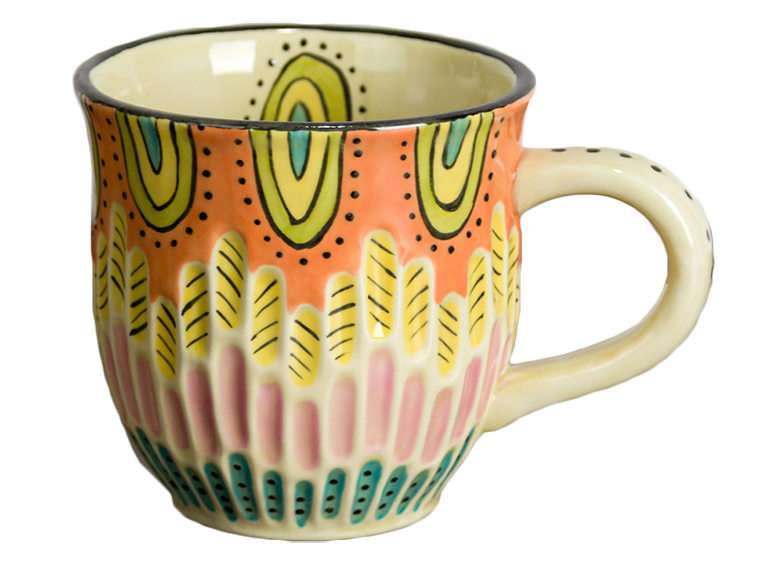 Fluted Mug Bisqueware
