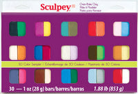 Sculpey Clay 30PC Color Sampler