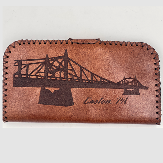 Genuine Leather Women Flap Wallet - Easton Bridge