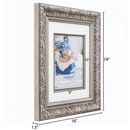 11 x 14 Portrait Picture Frame: Floral, 15.9 x 18.9 inches