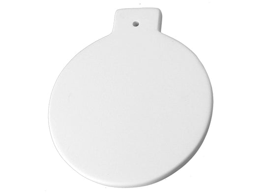 Flat Ball Ornament Bisqueware