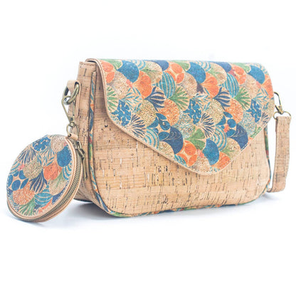 Cork Summer Pattern Printed Women's Crossbody Bag