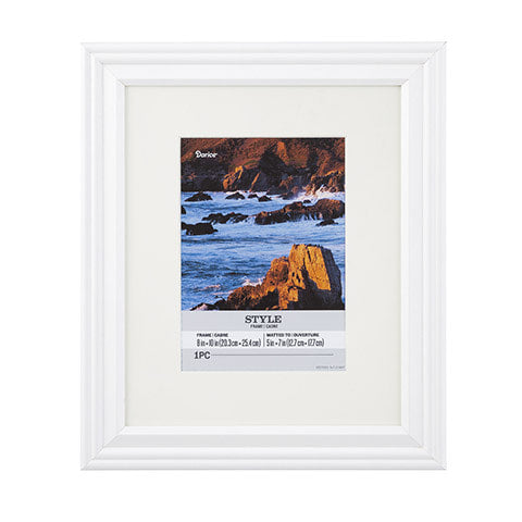 8 x 10 Picture Frame: White, 10 x 12 inches