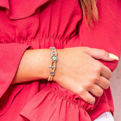 Star Flower Cork Jewelry Cork Bracelet