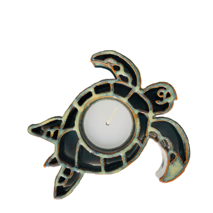 Sea Turtle Tealight Holder - Stoneware Bay Pottery