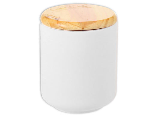 Large Modern Canister Bisqueware