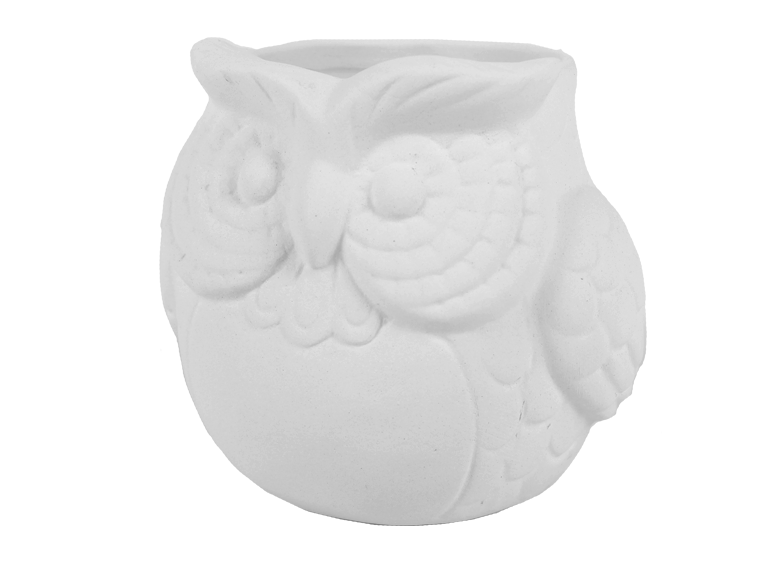 Owl Planter Bisqueware