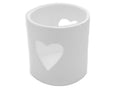 Heart Candle Holder Bisqueware