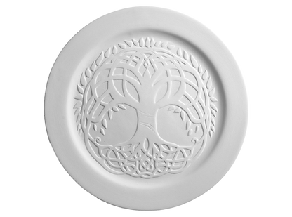 Celtic Tree of Life Plate Bisqueware