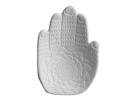 Mandala Palm Spoon Rest Bisqueware