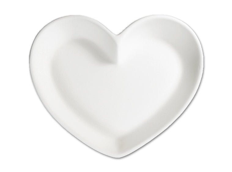 Heart Dish Small Bisqueware