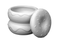 The Double Donut Box Bisqueware