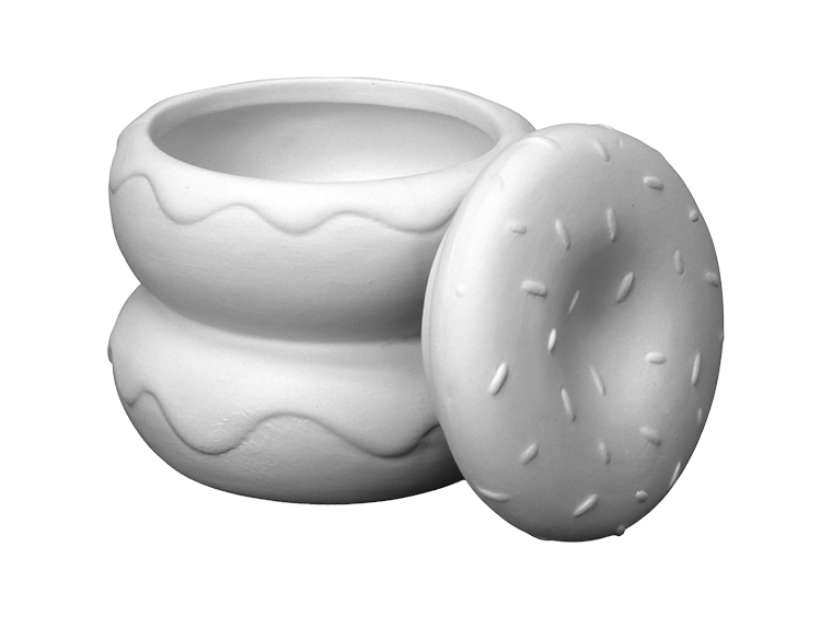 The Double Donut Box Bisqueware