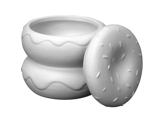 The Double Donut Box Bisqueware