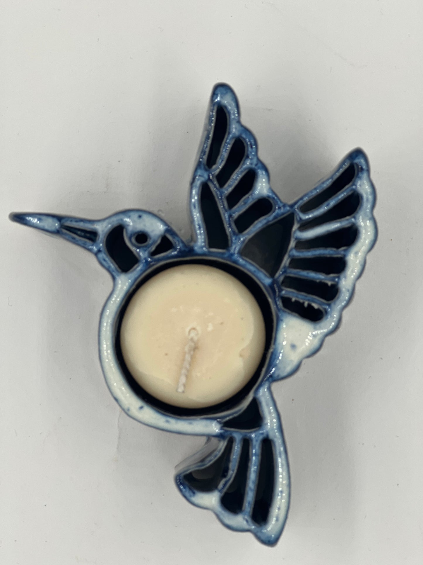 Hummingbird CandlePot - Stoneware Bay Pottery