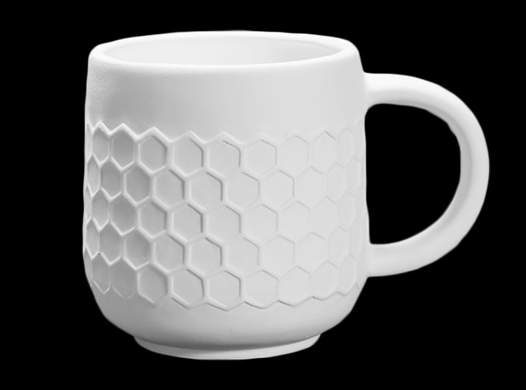 Stoneware Honeycomb Mug