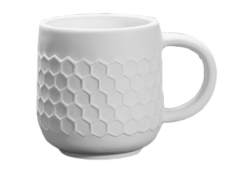 Stoneware Honeycomb Mug