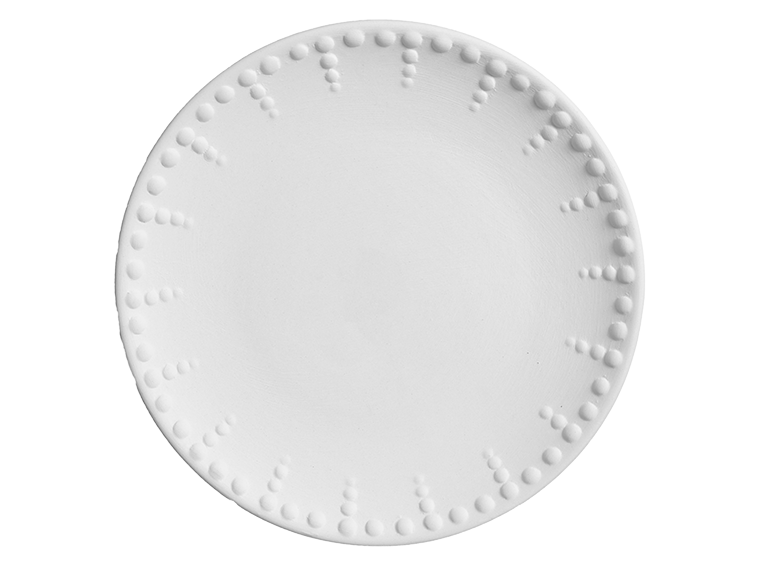 Bulbous Bread Plate Bisqueware