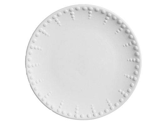 Bulbous Bread Plate Bisqueware